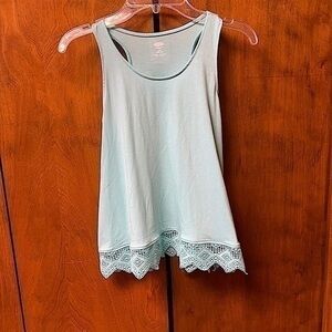 OLD NAVY AQUA GIRLS TANK SZ Large